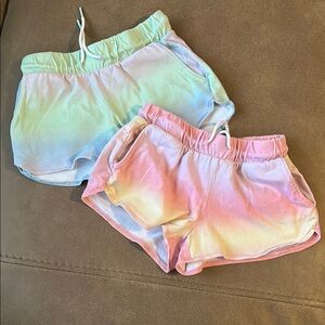 Colorful Tie-Dye Shorts Set